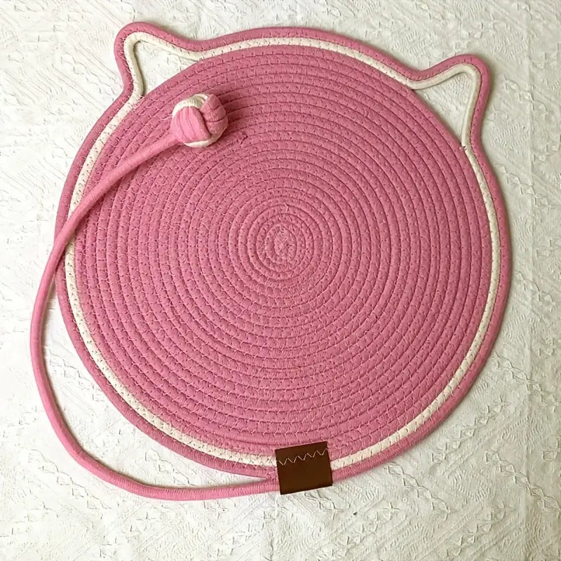 Tapete Arranhador para Gatos com Brinquedo Bola e Superfície Lavável | Caprioli Inter Arranhadores gatos de Rosa