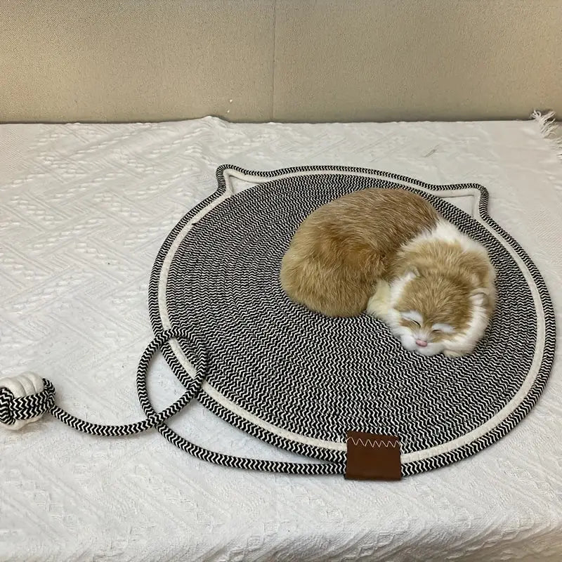 Tapete Arranhador para Gatos com Brinquedo Bola e Superfície Lavável | Caprioli Inter Arranhadores gatos Integrado