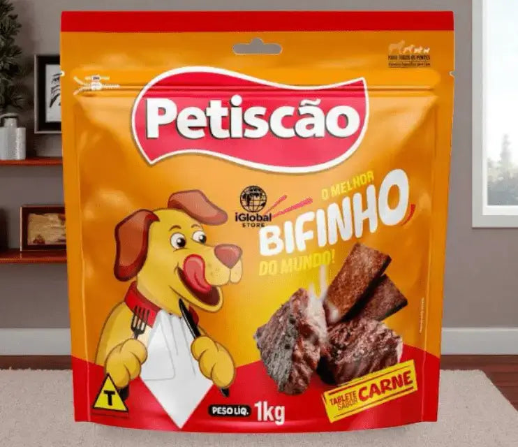 Bifinho Mastigável de Carne para Cães - Sabor Irresistível e Nutritivo | Caprioli Shop - petisco cachorro