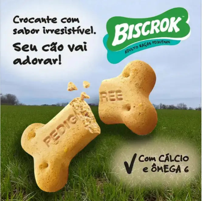 Biscoitos Pedigree Biscrok para Cães Pequenos - Saúde Oral e Sabor | Caprioli Shop - petisco cachorro