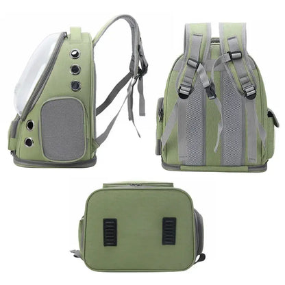 Bolsa Mochila Transparente para Gatos Resistente Ventilada Impermeável | Caprioli Shop transporte