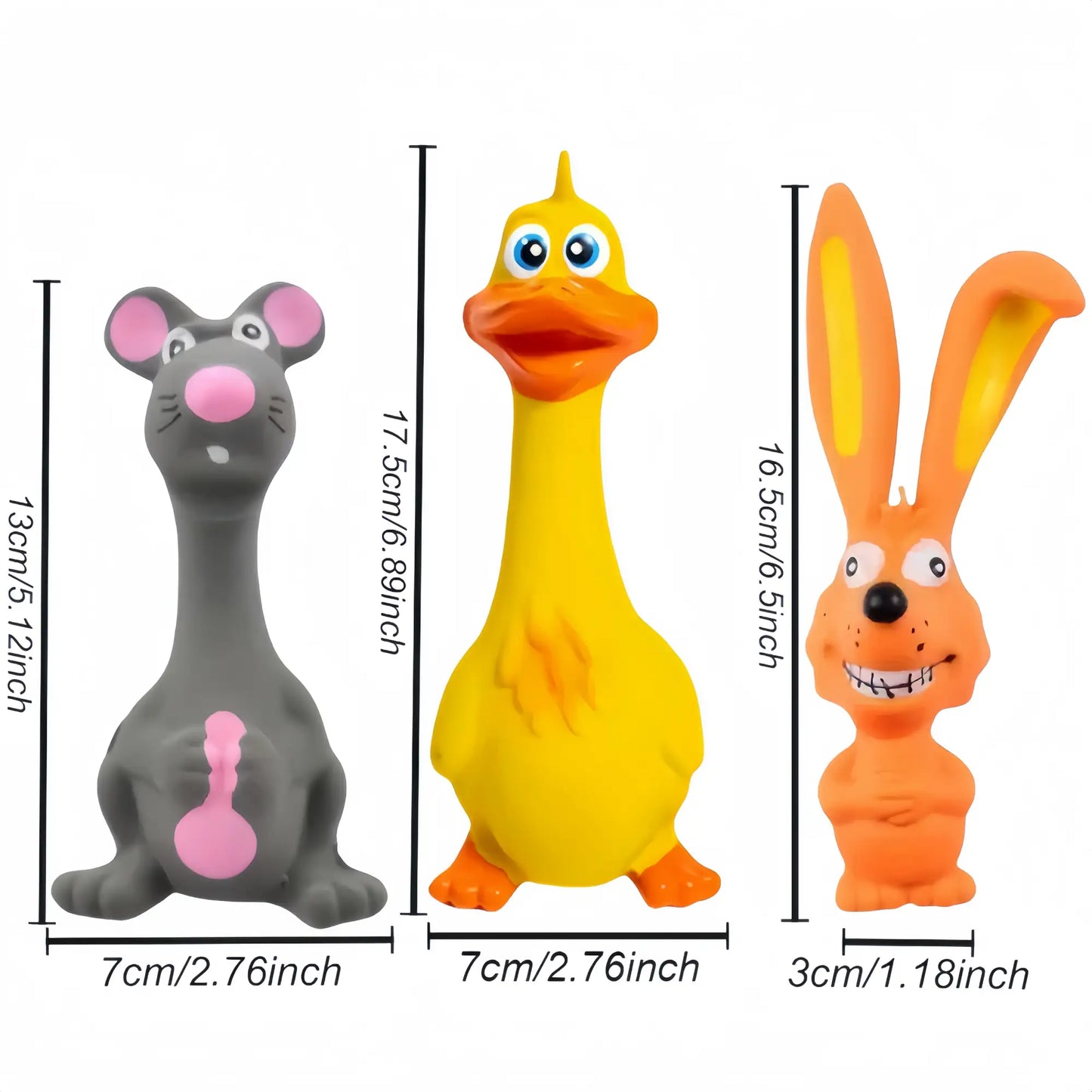 Brinquedo para Cães - Morder com Som e Design de Animais - Resistente Divertido | Caprili Inter