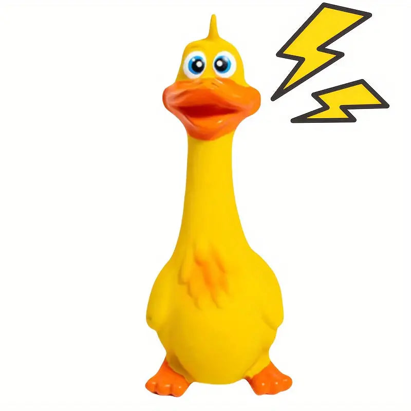 Brinquedo para Cães - Morder com Som e Design de Animais - Resistente Divertido | Caprili Inter - Borracha Pato Boca