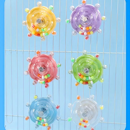 Brinquedo Interativo Giratório para Pássaros | Caprioli Shop Brinquedos e acessórios passaros