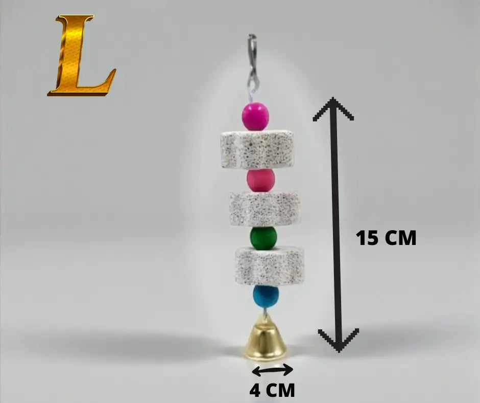 Brinquedos naturais de mastigação para passaro | Caprili Inter - e Acessórios gaiola - Policromia / L