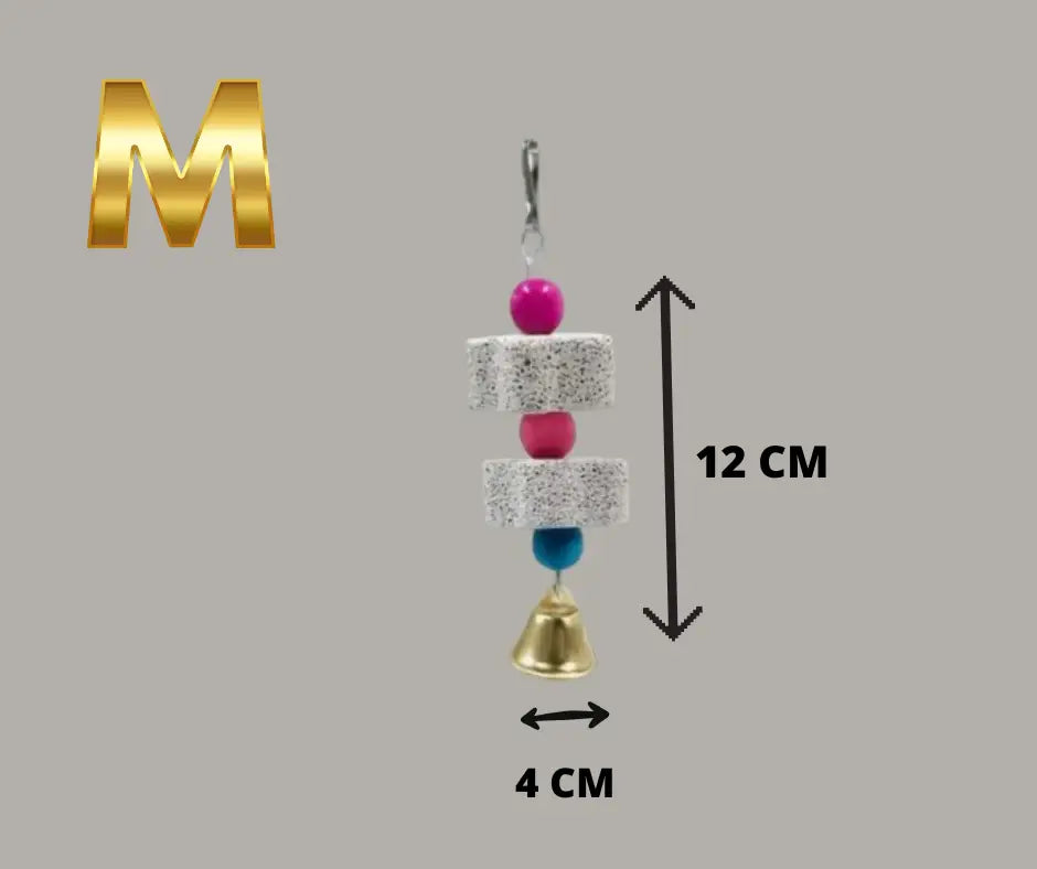 Brinquedos naturais de mastigação para passaro | Caprili Inter - e Acessórios gaiola - Policromia / M