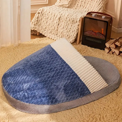 Cama para Cachorro - Conforto Quente e Pelúcia| Caprili Inter - caminha casinha cachorro - Azul / M[65CM X 39CM]