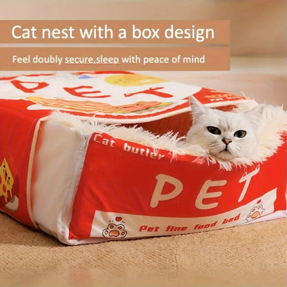 Cama de gato retangular - Conforto aconchegante para felinos | Caprili Inter - brinquedos gatos