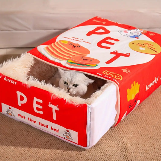 Cama de gato retangular - Conforto aconchegante para felinos | Caprili Inter - brinquedos gatos