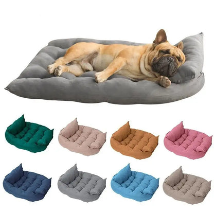 Cama Multifuncional para Pets com 3 Usos e Veludo – Tamanhos P a GG | Caprioli Inter Caminha casinha Cachorro