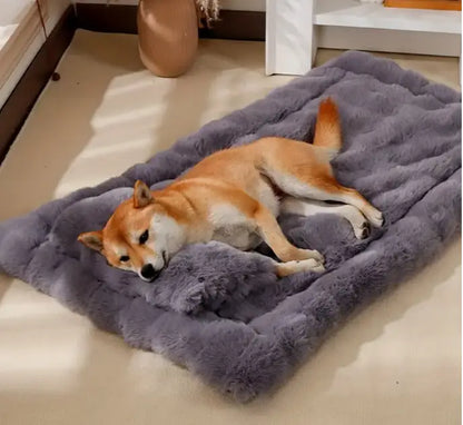 Cama de Pelúcia para Cães - Cores Sortidas | Caprili Inter - caminha e casinha cachorro - Cinza / S-50*40cm
