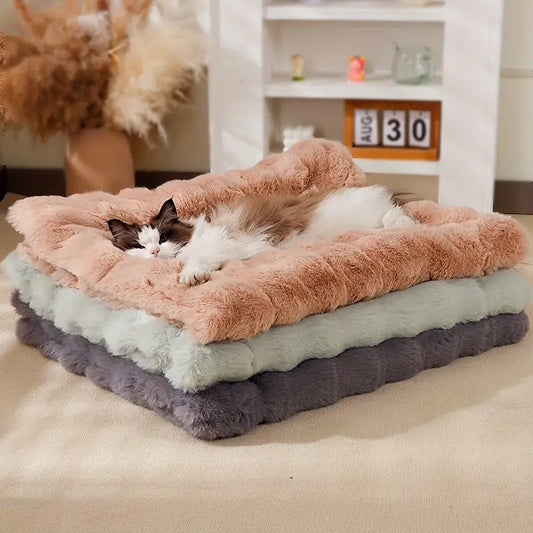 Cama de Pelúcia para Gatos - Conforto Quente e Macio | Caprioli Inter - caminhas casinhas gatos