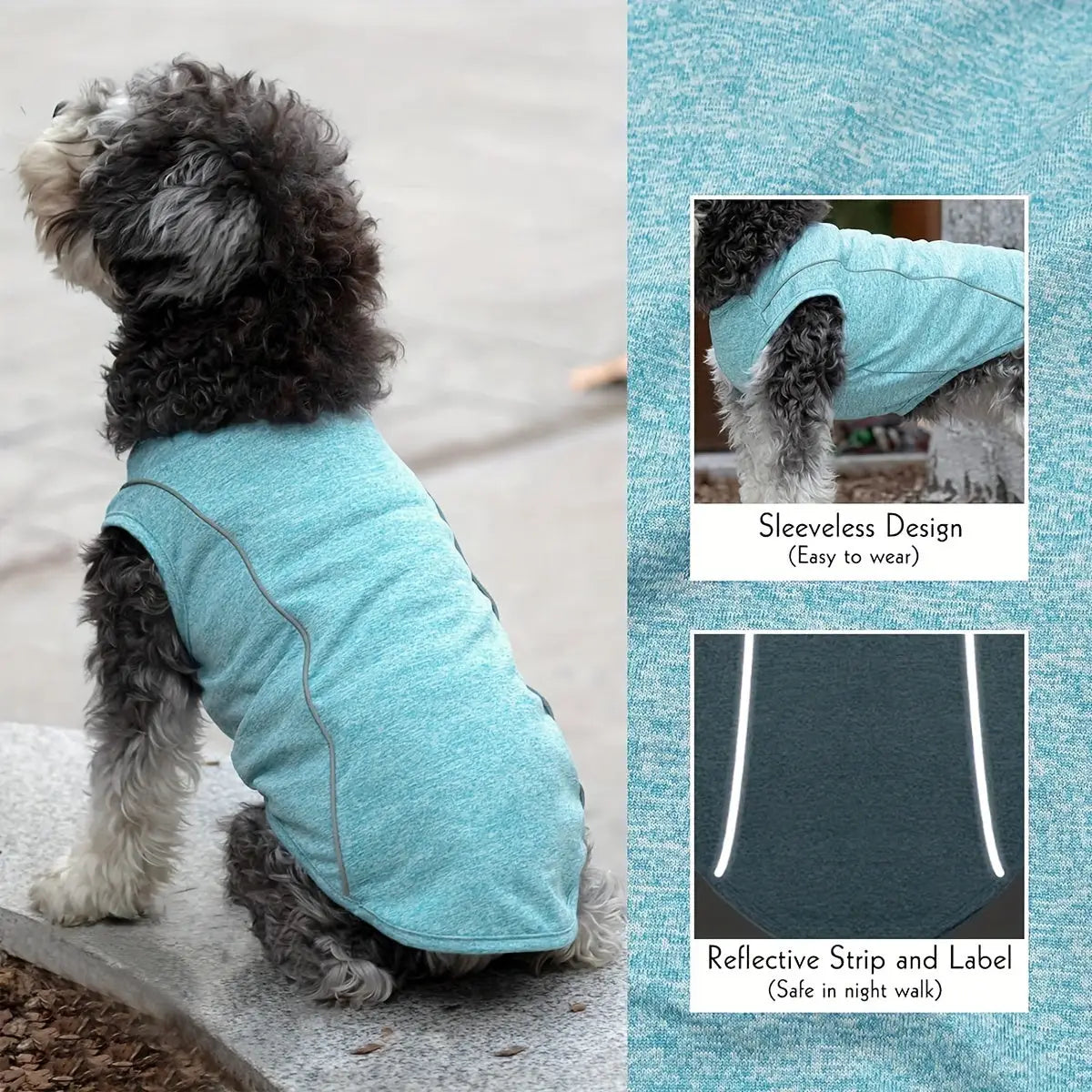 Camisetas de Proteção Solar para Cachorros Refletivas Secagem Rápida | Caprioli Inter roupa cachorro