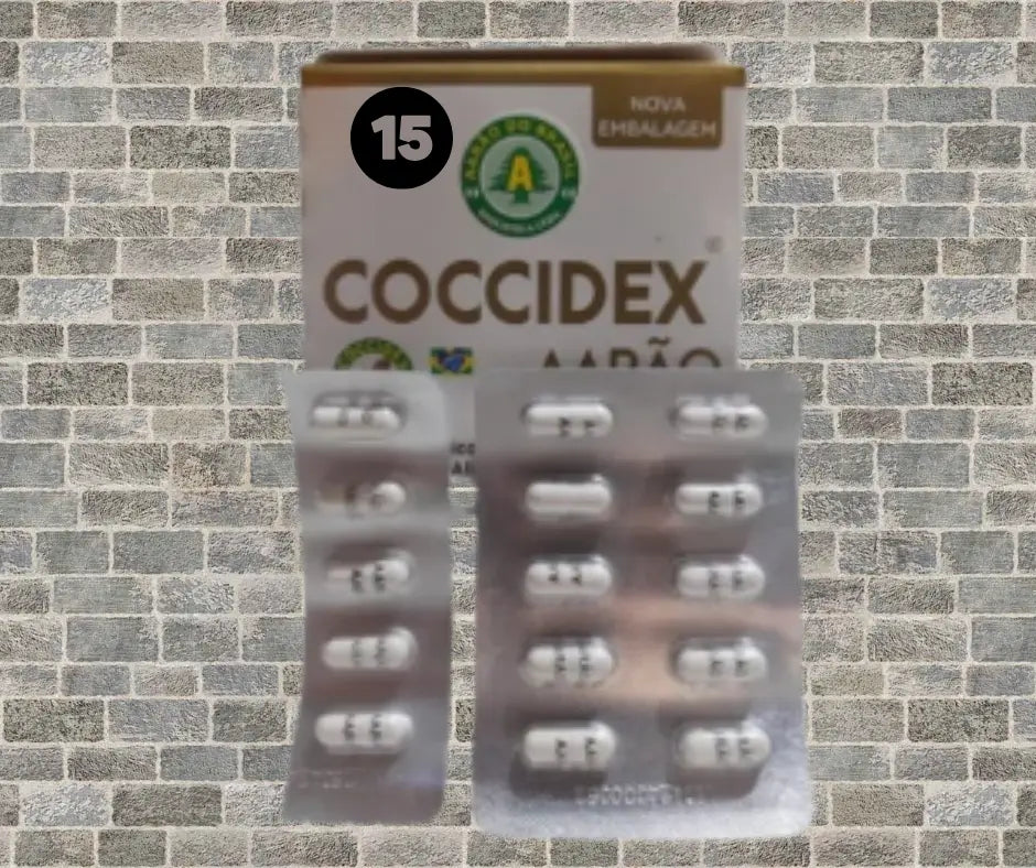 Coccidex Aves - Prevenção da Coccidiose - Aditivo Anticoccidiano | Caprili Shop - medicamento para passaro