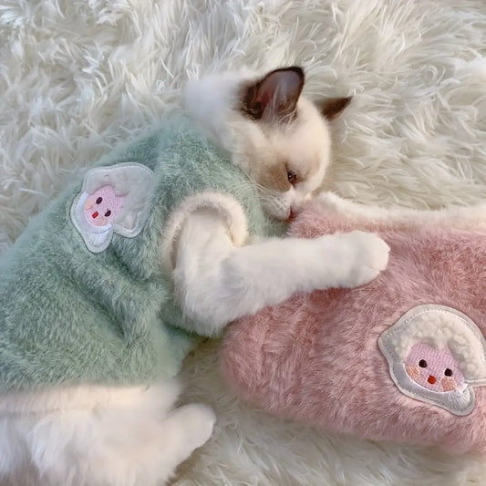 Colete Inverno Gato Premium Tecido Espesso Anti Queda Conforto Pet | Caprioli Inter Acessórios para Pets