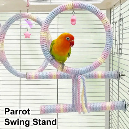 Polo de Algodão colorido para Pássaros I Caprioli Inter Casinha Para Aves Pequenas