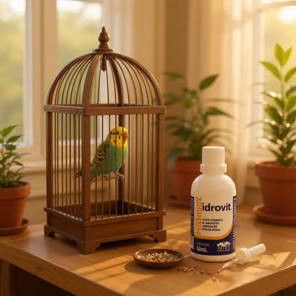 Hidrovit suplemento vitamínico aves - Reduz estresse | Caprili Shop - medicamento para passaro