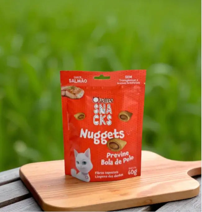 Kit 10 Snacks Quatree para Gatos Adultos Prevenção de Bolas Pelo Crocante | Caprioli Shop petisco gatos