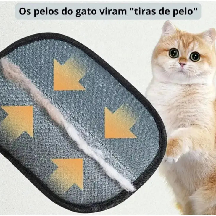 Luvas Pet Premium – Escova Dupla para Remoção de Pelos Massagem e Higiene Cães Gatos | Caprioli Shop higiene limpeza