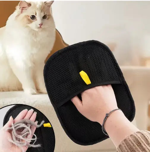 Luvas Pet Premium – Escova Dupla para Remoção de Pelos Massagem e Higiene Cães Gatos | Caprioli Shop higiene limpeza