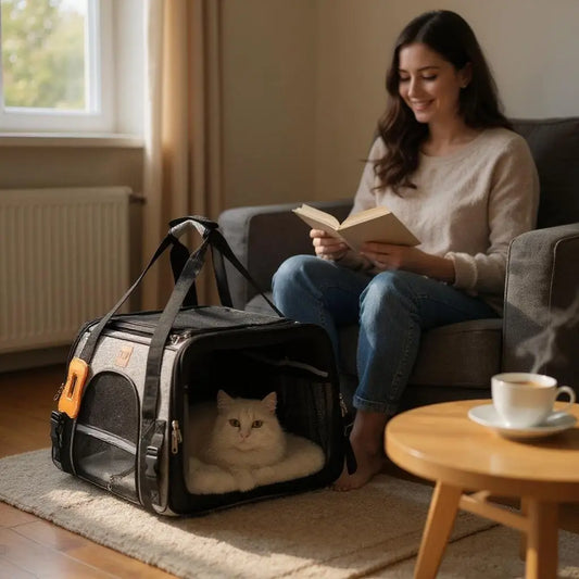 Mochila Luxo para Transporte de Gatos em Avião Conforto e Estilo | Caprioli Shop transporte gatos