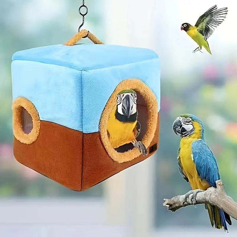 Ninho de Pássaro Dobrável para Pequenos - com Balanço | Caprili Inter - Gaiolas e Ninhos Pássaros - 1 unidade