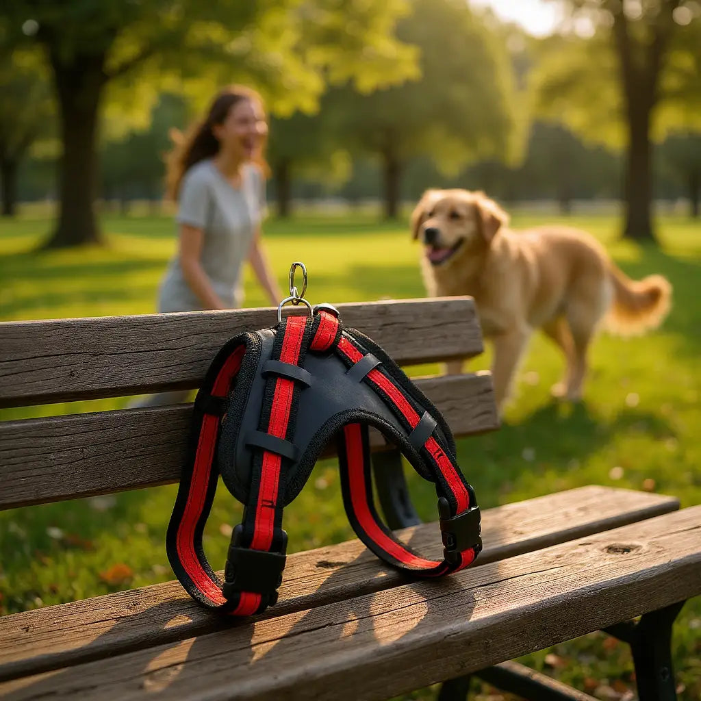 Peitoral com Guia Ajustável para Cães Médios e Grandes | Caprioli Shop peitorais cachorro