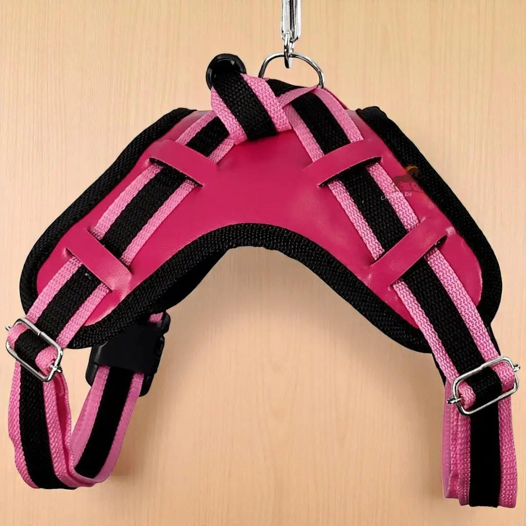 Peitoral com Guia Ajustável para Cães Médios e Grandes | Caprioli Shop peitorais cachorro Rosa / P