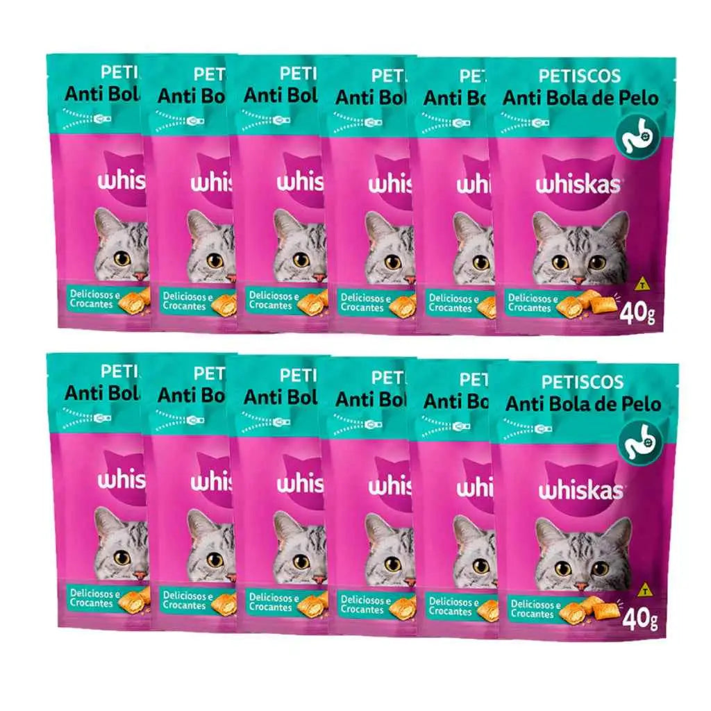 Petisco Anti Bola de Pelo 12un x 40g | Caprioli Shop petisco para gatos
