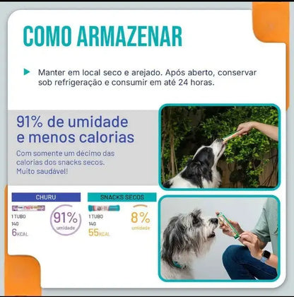 Petisco Cremoso para Cães - Alta Palatabilidade e Hidratação - Sem Grãos | Caprioli Shop - cachorro