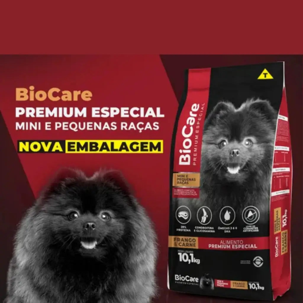 Ração para Cães Pequenos - Alta Proteína e Ômegas 10,1 Kg - Sem Corantes | Caprili Shop - Para Cachorro