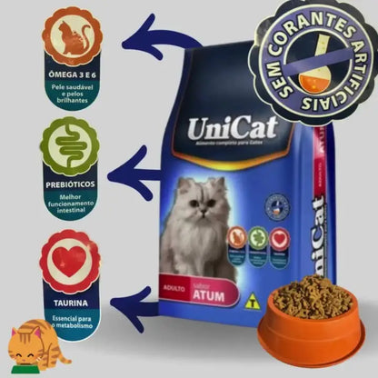 Ração para Gato Unicat - Energia Completa Sem Corantes - Atum | Caprili Shop - Gatos