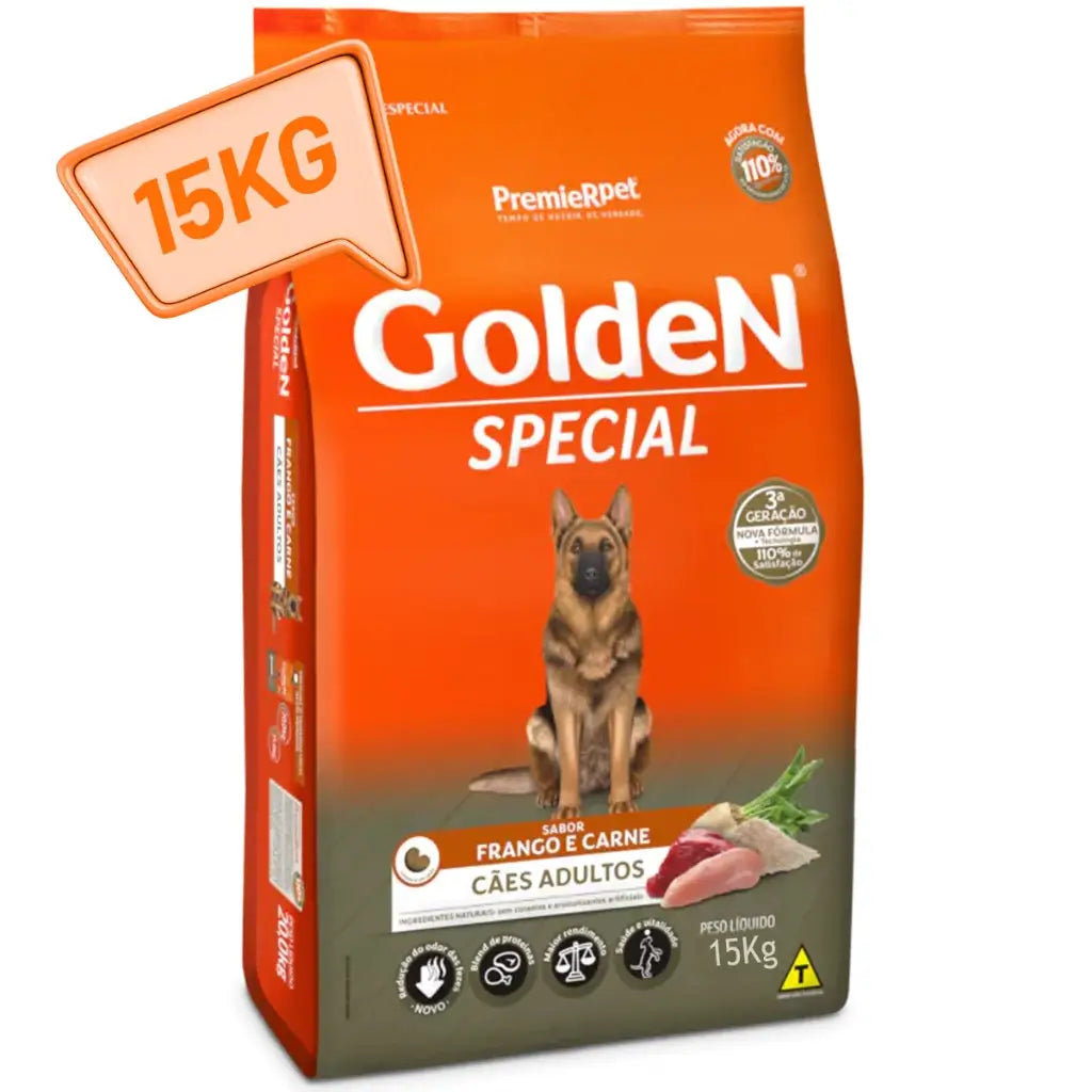 Ração Golden Special para Cães Adultos Original Carne e Frango 15kg | Caprioli Shop Para Cachorro