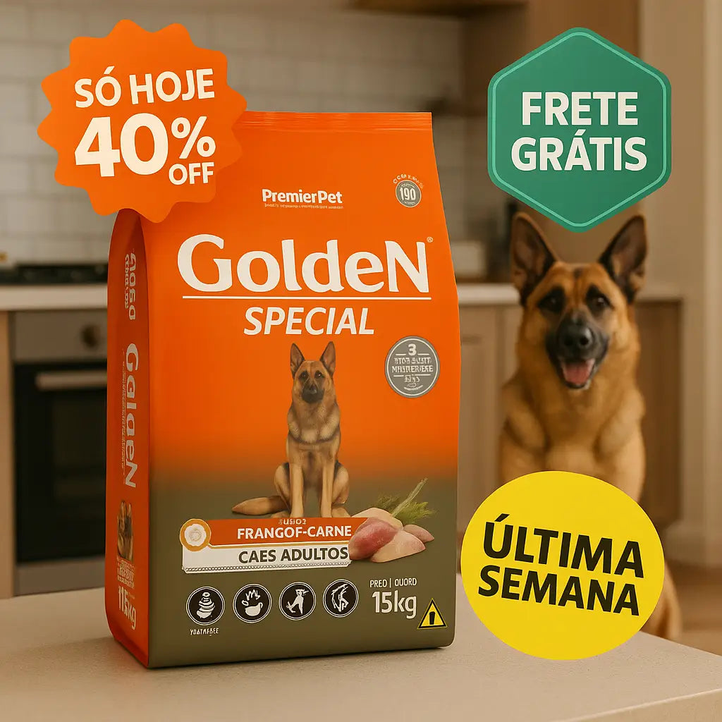 Ração Golden Special para Cães Adultos Original Carne e Frango 15kg | Caprioli Shop Para Cachorro