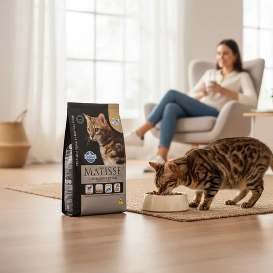 Ração Matisse Frango 7,5 Kg para Gatos Castrados - Controle de peso e massa muscular | Caprili Shop