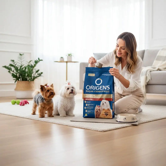 Ração Origens Cães Adultos York Maltês e Spitz 3 Kg - Nutrição Específica | Caprili Shop - Para Cachorro