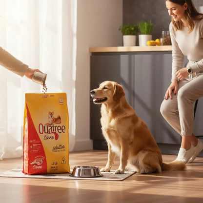Ração Quatree cães adultos - Sabor carne 15kg | Caprili Shop - Para Cachorro