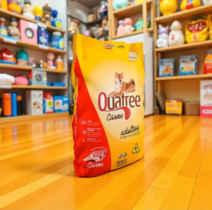Ração Quatree cães adultos - Sabor carne 15kg | Caprili Shop - Para Cachorro