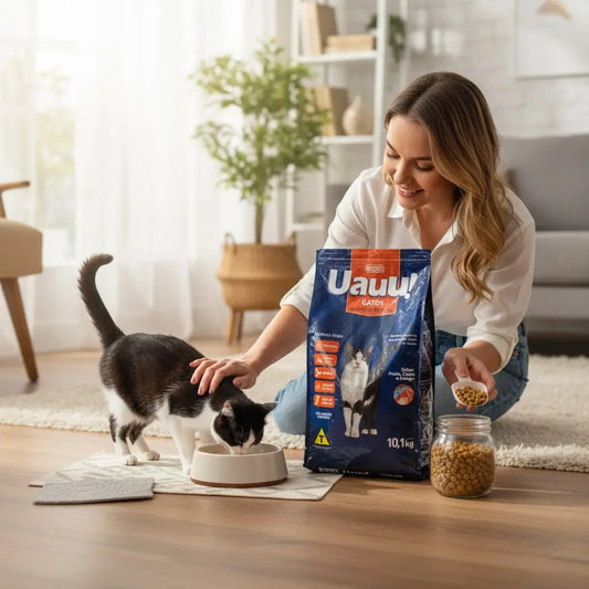 Ração Uauu Premium Gatos -Sabor Peixe Frango Carne | Caprili Shop