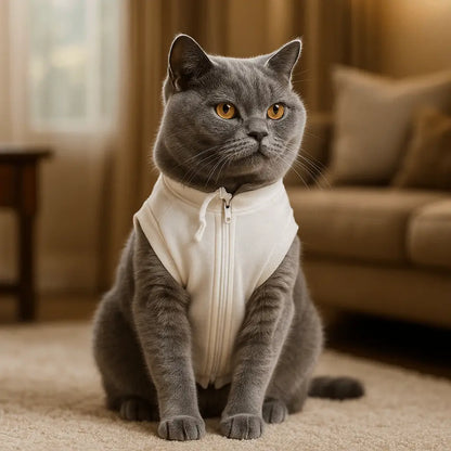 Roupa Cirúrgica Unissex para Gatos Conforto Premium | Caprioli Shop roupas e acessórios gatos