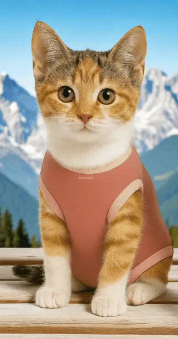 Roupa Protetora Pós Castração para Gatos Conforto e Estilo | Caprioli Shop roupas acessórios gatos Tamanho 2 Fêmea / 1
