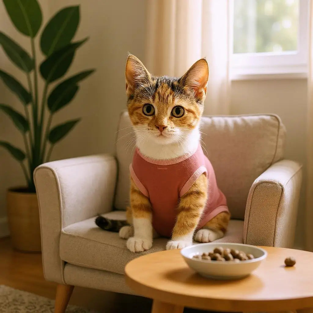 Roupa Protetora Pós Castração para Gatos Conforto e Estilo | Caprioli Shop roupas acessórios gatos