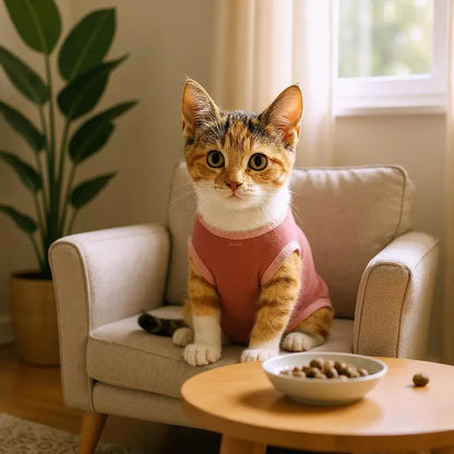 Roupa Protetora Pós Castração para Gatos Conforto e Estilo | Caprioli Shop roupas acessórios gatos