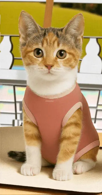 Roupa Protetora Pós Castração para Gatos Conforto e Estilo | Caprioli Shop roupas acessórios gatos Tamanho 9 Fêmea / 1