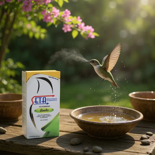 Seta Banho Pássaros - Higiene e Embelezamento com Repelente Natural | Caprili Shop - medicamento para passaro