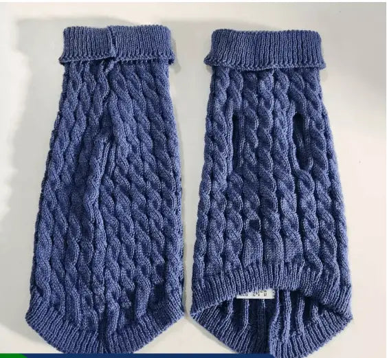 Suéter Quente para Gatos Conforto Inverno | Caprioli Shop roupas e acessórios gatos Azul Jeans / P