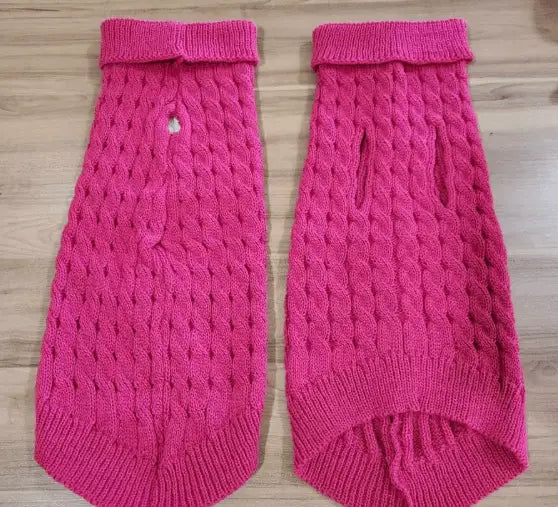 Suéter Quente para Gatos Conforto Inverno | Caprioli Shop roupas e acessórios gatos Pink / P
