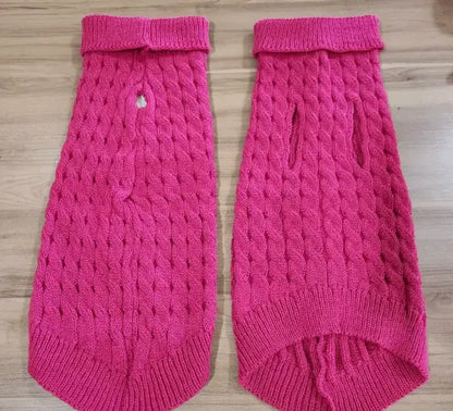 Suéter Quente para Gatos Conforto Inverno | Caprioli Shop roupas e acessórios gatos Pink / P