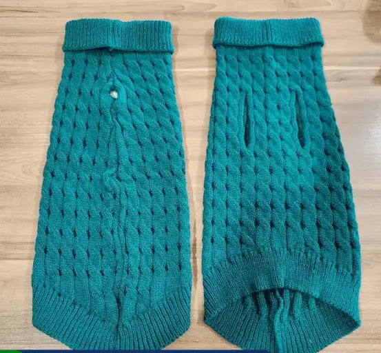 Suéter Quente para Gatos Conforto Inverno | Caprioli Shop roupas e acessórios gatos Verde Escuro / P