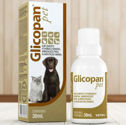Suplemento Glicopan Pet 30ml Vetnil Vitaminas Aminoácidos Apetite l Caprioli Shop medicamentos para cachorro